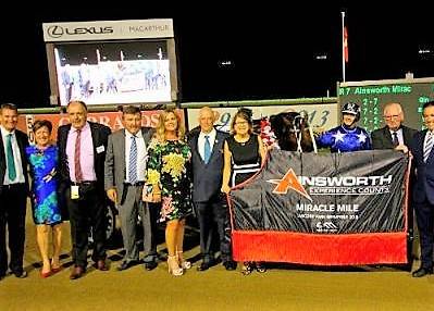 Connections celebrate SPANKHEM'S Miracle Mile Win