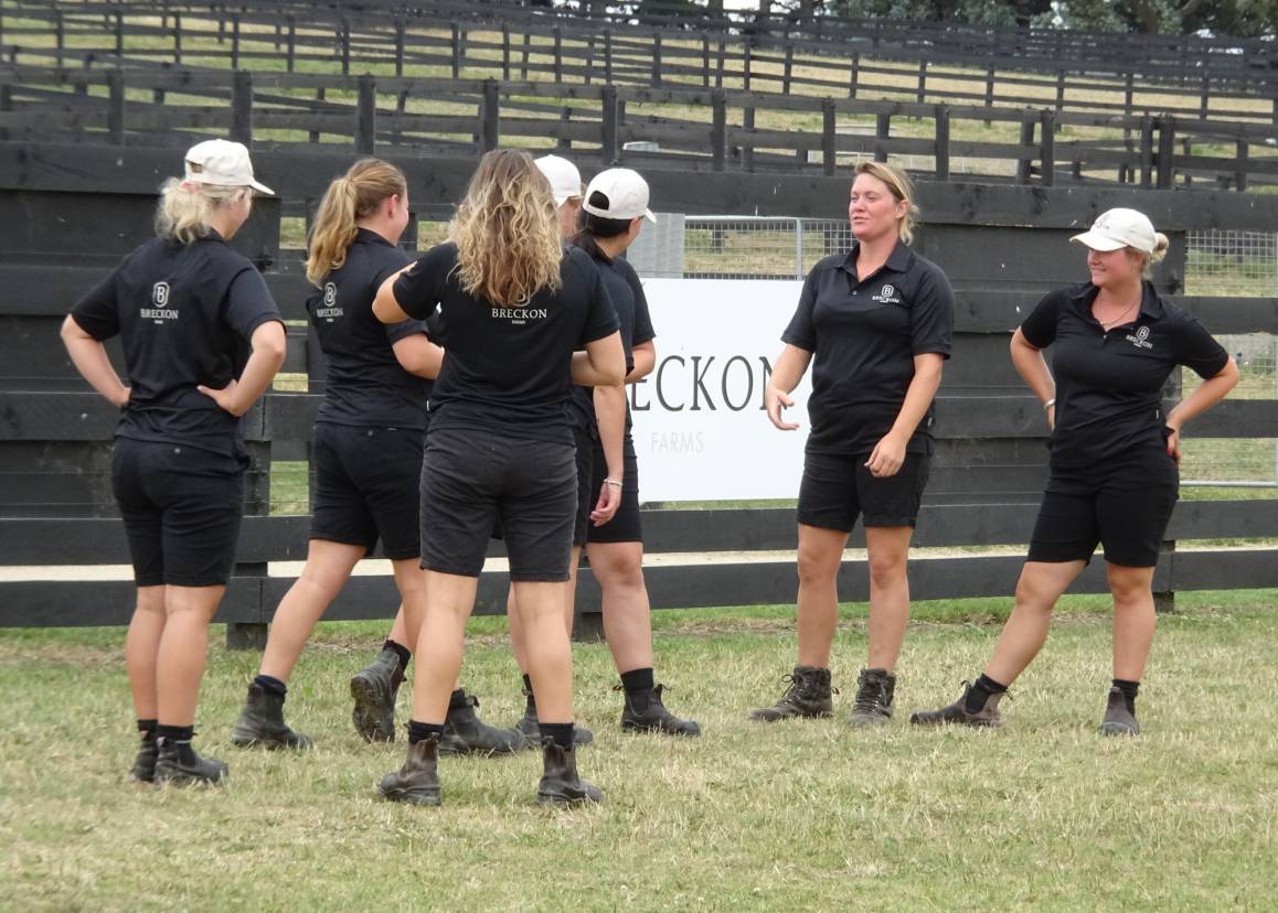 Our amazing on farm team, diligently led by Yearling Manager, Philly Higgins Drysdale