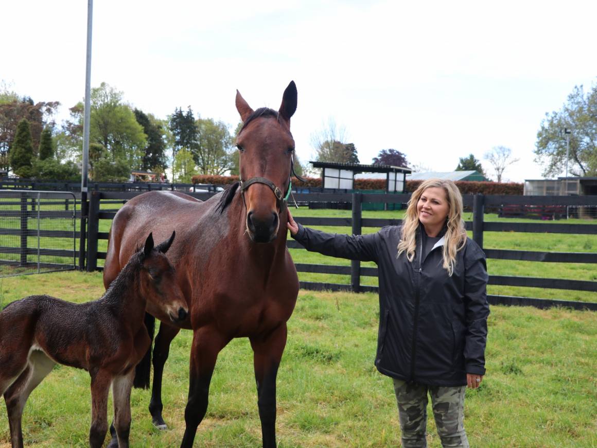 CHAMPION FILLY PARTYON IS NOW A MUM