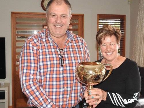 Phil and Glenys Kennard with Lazarus' NZ Cup