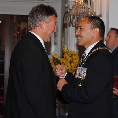 Tony Herlihy receives his MNZM in 2012